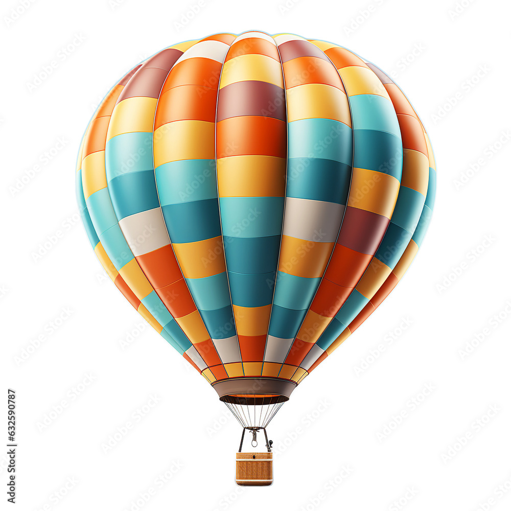 Generated with AI of Hot Air Balloon Isolated With Background PNG Generated with AI of Hot Air Balloon Isolated With Background PNG