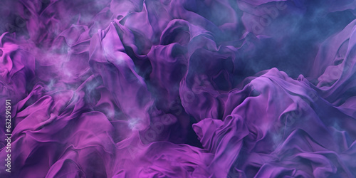 Dense Dark Purple Liquid Smoky Abstract Foggy Background Generative AI