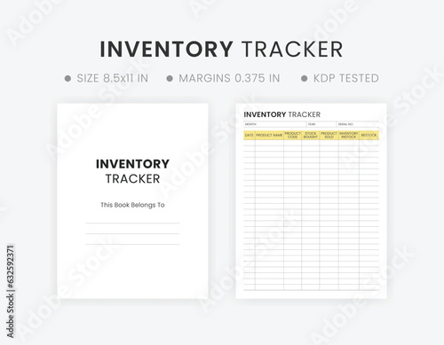 Inventory tracker template