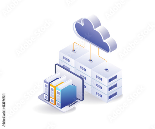 Data storage in cloud server technology