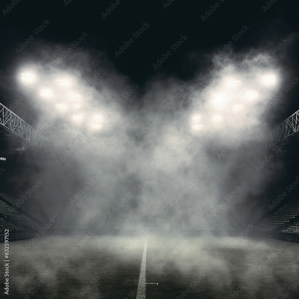 sports stadium smoke background
