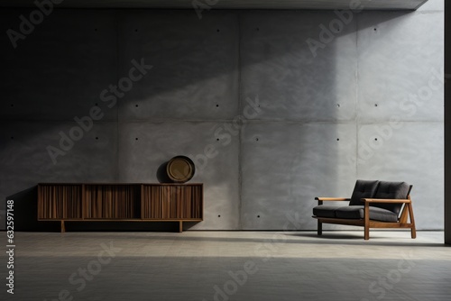 Harmonizing Bauhaus Furniture and Eco-Brutalism: A Minimalist Fusion © lucas