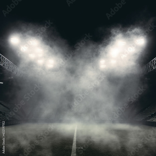 sports stadium smoke background