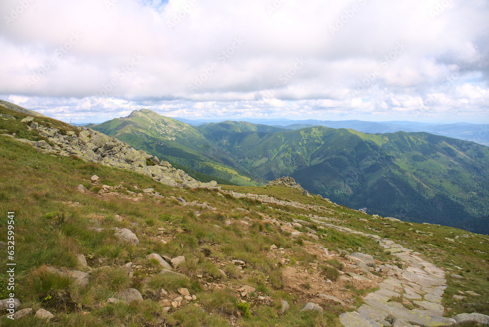 Slovakian Tatra mountains near Chopok peak