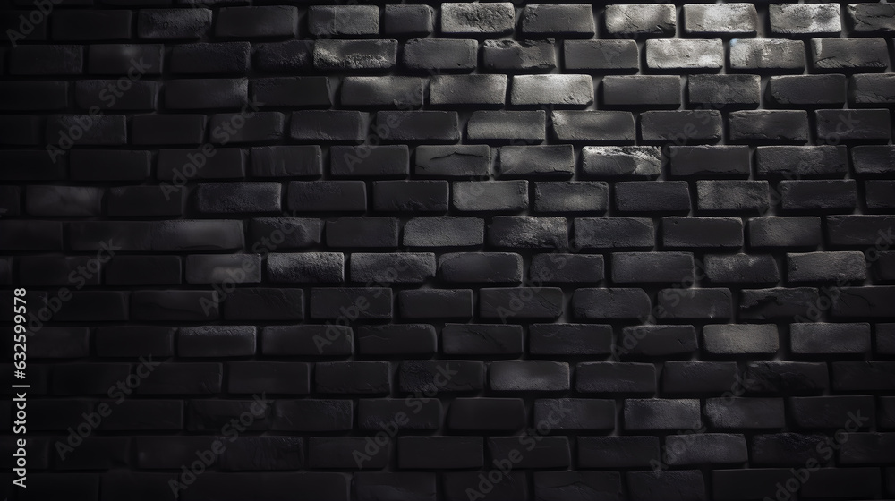 black brick texture background