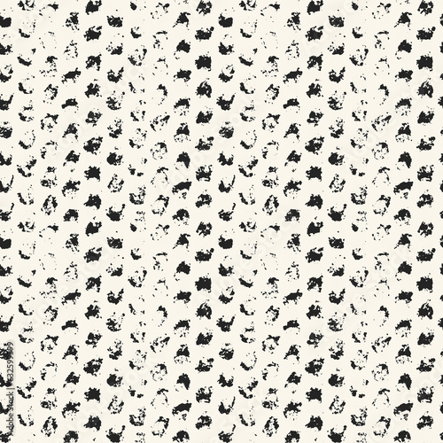 Monochrome Faded Ink Dots Textured Pattern