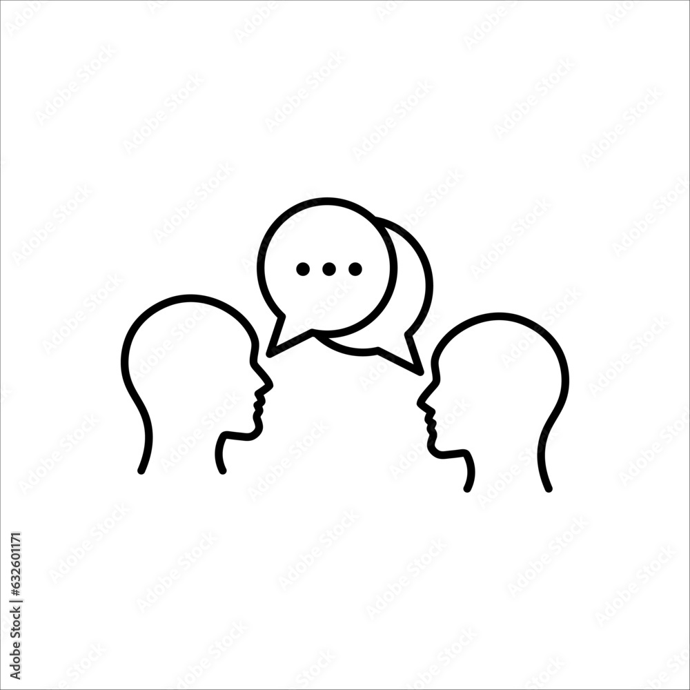 Brainstorming and teamwork icon. Business meeting. Debate team. Discussion group. People in conference room sitting on white background Brainstorming and teamwork icon. Business meeting. Debate team. Discussion group. People in conference room sitting on white background
