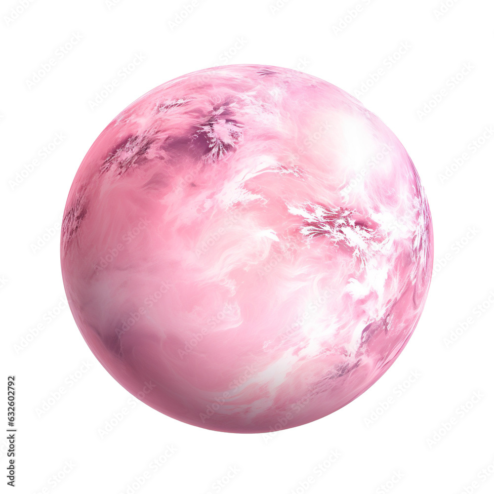 Generative AI, PNG pink beautiful planet Generative AI, PNG pink beautiful planet