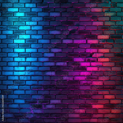 neon brick background