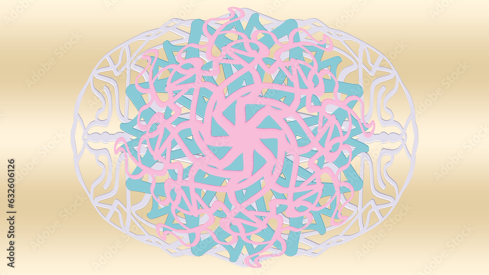 立体 幾何学模様 切り絵 模様 Stock イラスト | Adobe Stock