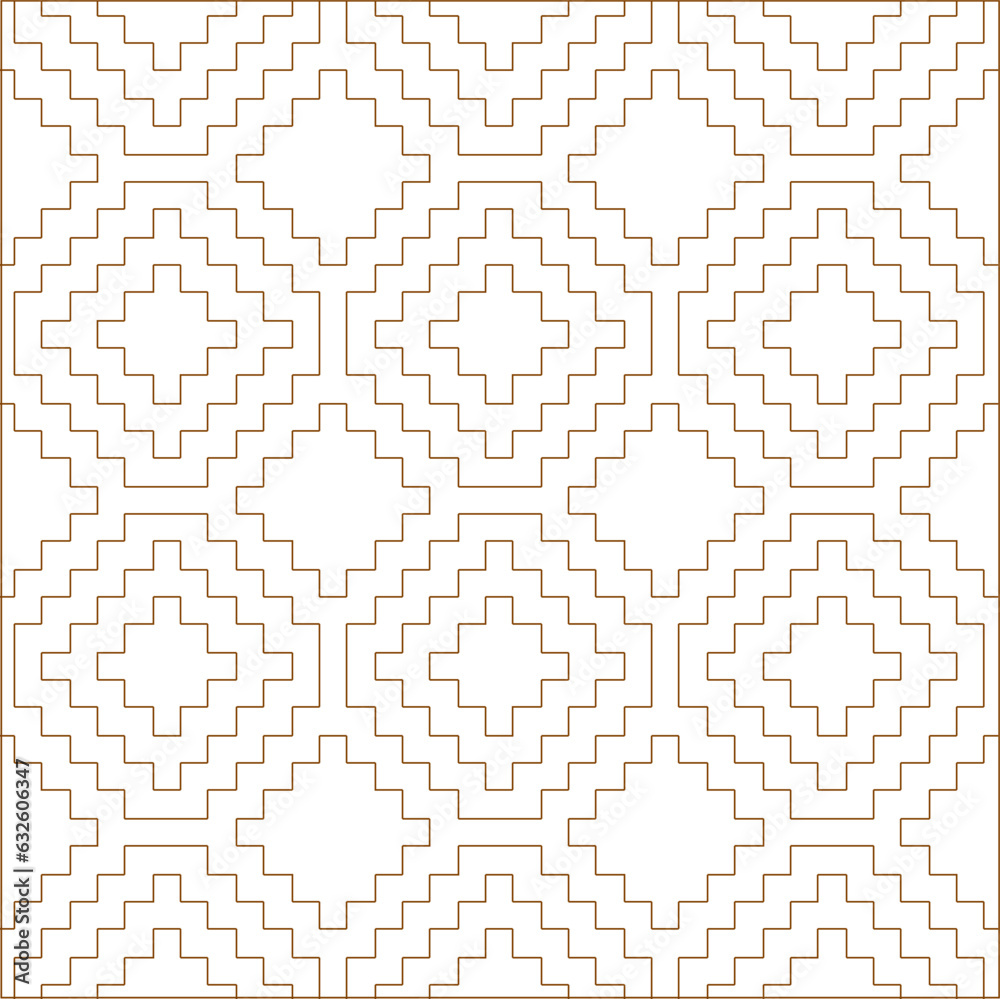 Vector sketch illustration of the design of the Ramadan Muslim motif baground pattern