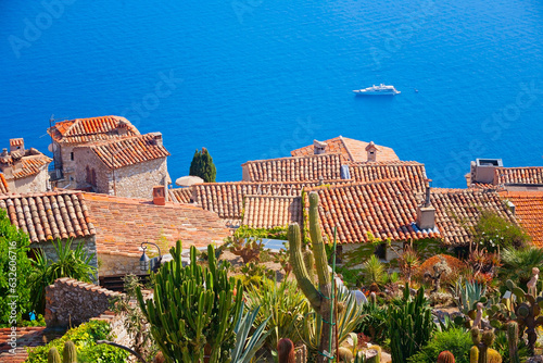 Famous Village Eze in french riviera, France photo