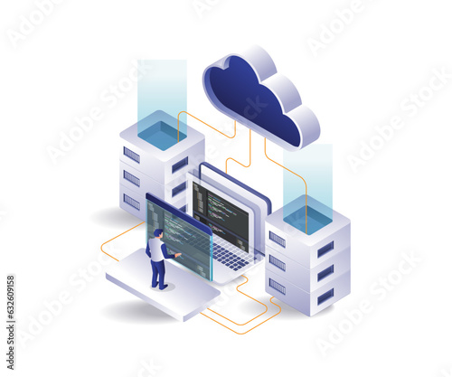 Analyzing language data for cloud server hosting programs