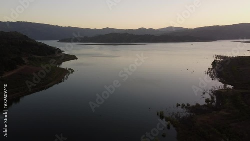 Aerial View of Lake Casitas, Oak View, Ventura County