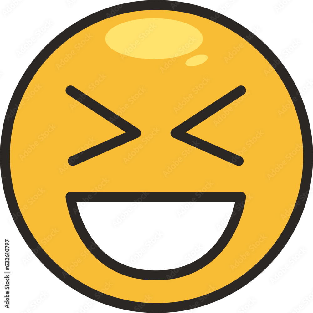 Emotion sorridente com olho fechado Emotion sorridente com olho fechado