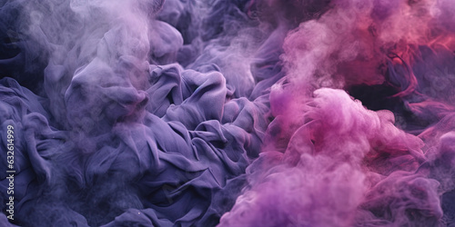 Purple Color Liquid Paint Dense Smoky Abstract Foggy Background AI Generative