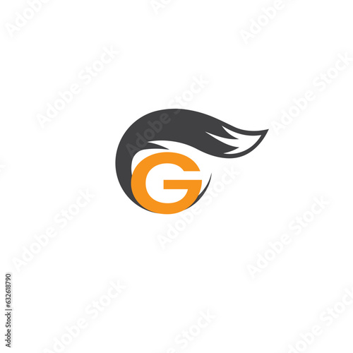   FOX creative modern logo and  capital letter G logo  simple design with vector graphic.