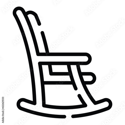 Grandpa�nods his head and looks at the�rocking chair 