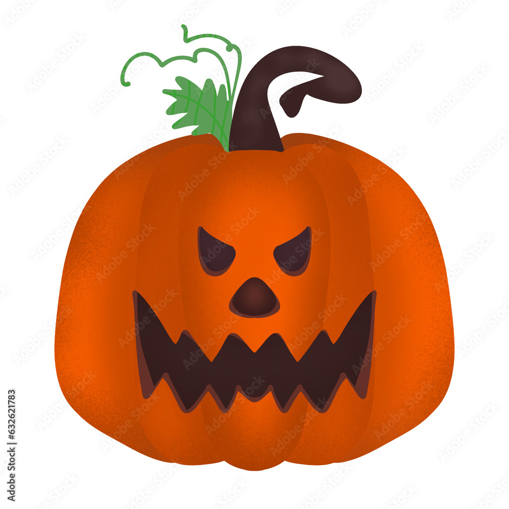 Naklejka premium halloween pumpkin