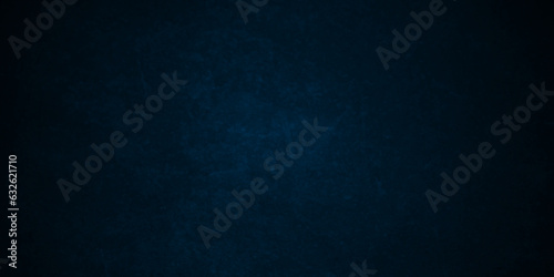 Dark Blue background with grunge backdrop texture, watercolor painted mottled blue backdrop background. concrete wall blue bright ink and watercolor textures on black paper background.