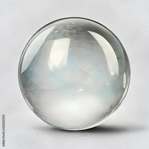 Magic crystal ball. The fire of life kindles inside the ball.