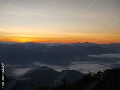 sunset in the mountains © THAMAKORN WINTHACHAI