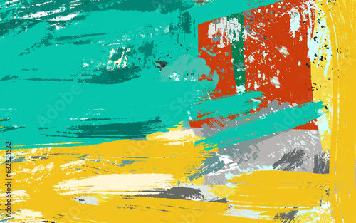 colorful paint stroke abstract art illustration background