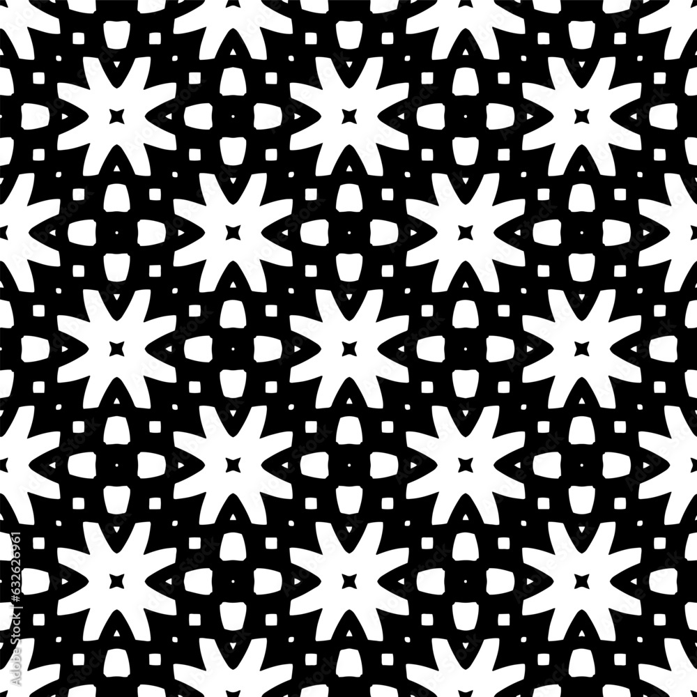 Seamless pattern. Figures ornament.Black and white pattern for fashion, textile design, on wall paper, wrapping paper, fabrics and home decor.
Seamless pattern. Figures ornament.Black and white pattern for fashion, textile design, on wall paper, wrapping paper, fabrics and home decor.