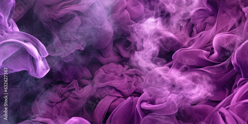 Purple Color Liquid Paint Dense Smoky Abstract Foggy Background AI Generative