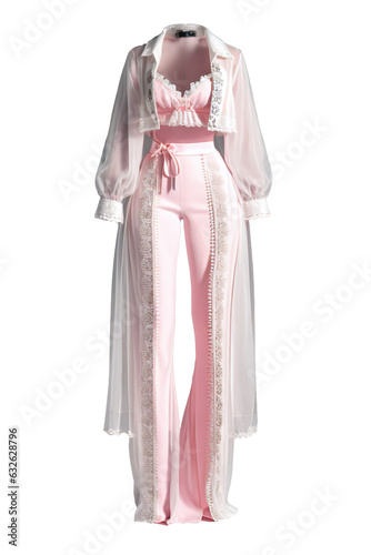 Female Mannequin Costume Reference on a Transparent Background