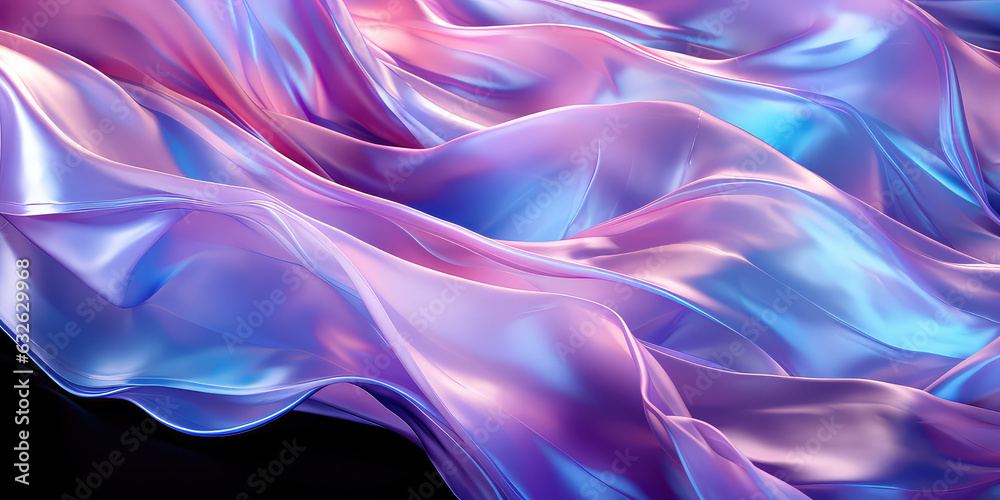 Fototapeta premium Fiber glass texture, holographic background wallpaper. 3d render illustration style.
