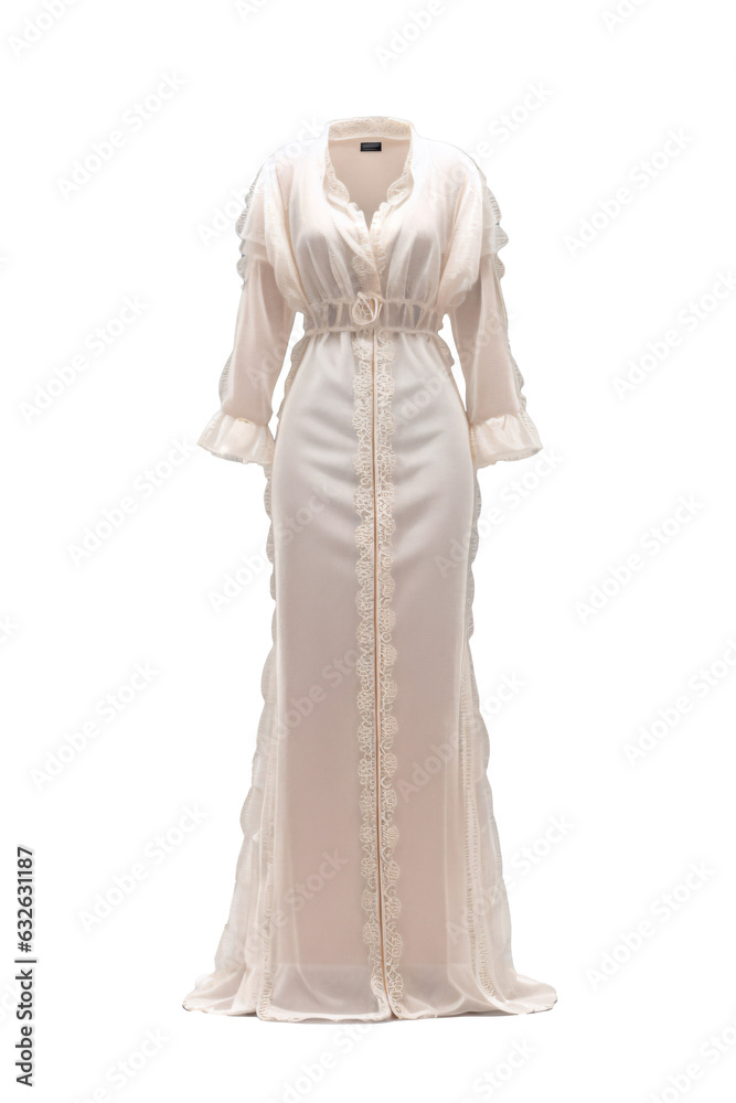 Female Mannequin Costume Reference on a Transparent Background