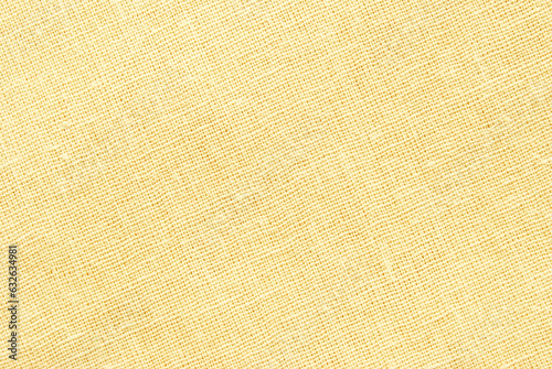 Linen fabric texture, light yellow canvas texture as background 