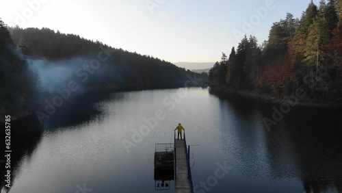 Bozcaarmut lake in Bilecik Turkey photo