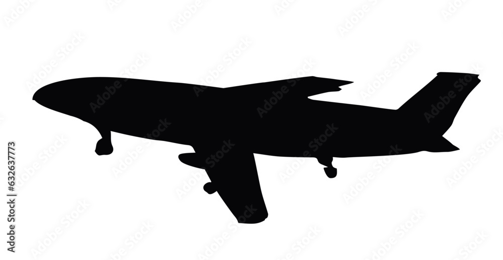 Vector drawing. Airport and aircraft Vector drawing. Airport and aircraft