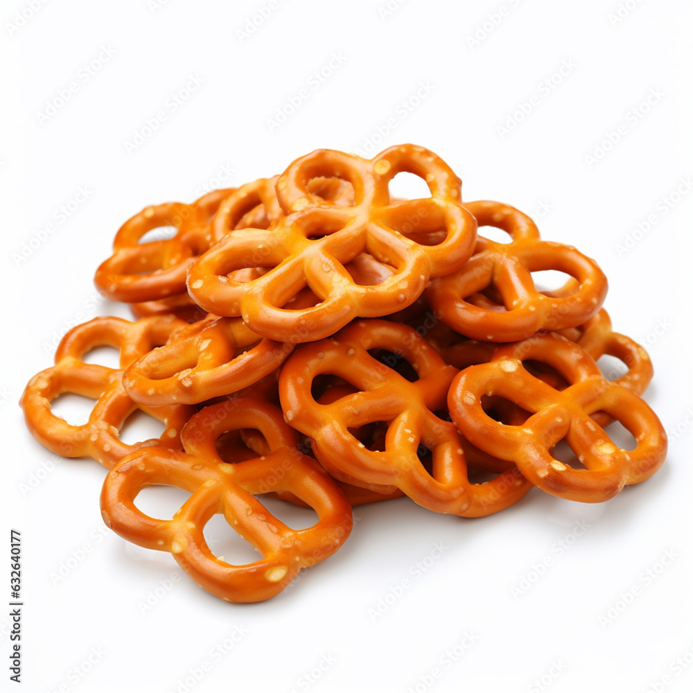Pretzels on a white background. Pretzels on a white background.