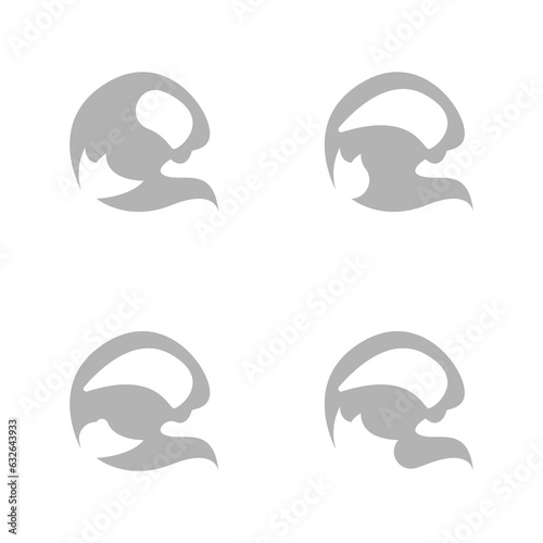 waves icon on a white background, vector illustration