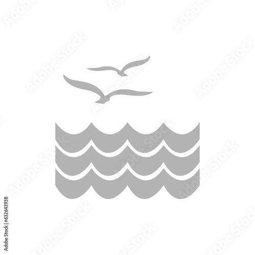 pest icon, birds on a white background, vector illustration