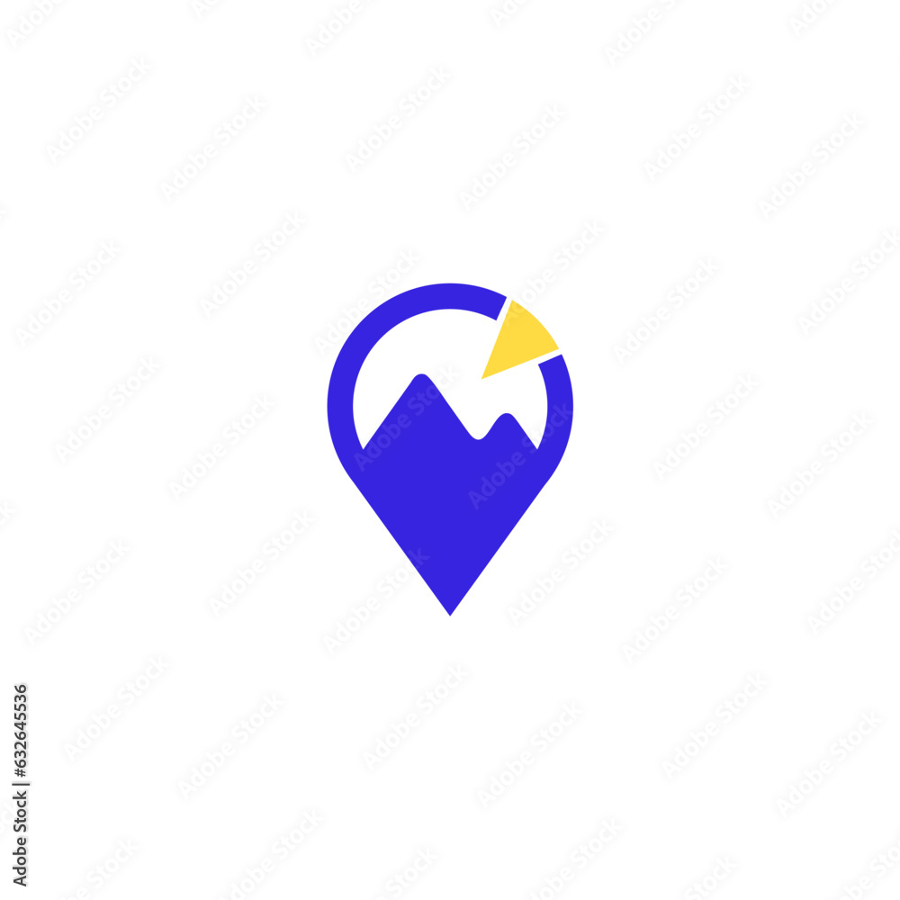 point vector design mountain logo point vector design mountain logo