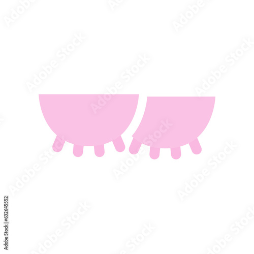 cow udder icon on white background, vector illustration