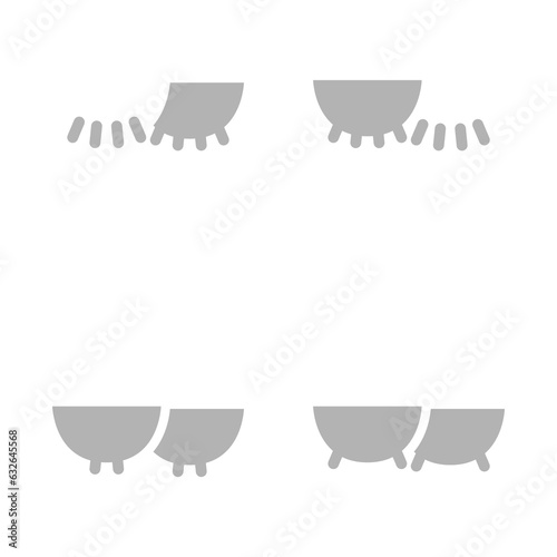 cow udder icon on white background, vector illustration