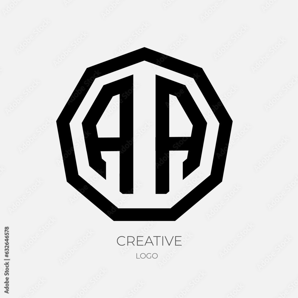 abstract logo design Circle Monogram Font Block Color Vector and Clip Art abstract logo design Circle Monogram Font Block Color Vector and Clip Art
