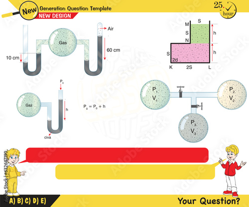 Physics, pressure in liquids and gases, Physical experience confirming that liquids, gases transmit pressure in all directions equally - Pascal's law, next generation question template, exam question 