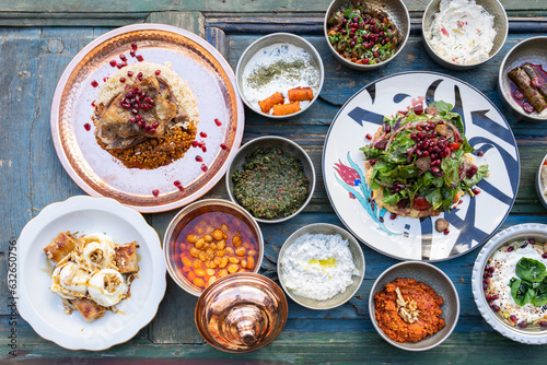 Traditional Ottoman Cuisine Dishes (Osmanli Mutfagi) Photograph, Uskudar Istanbul, Turkey (Turkey)
