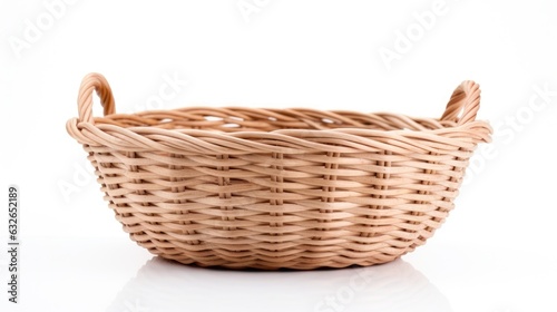 basket isolated on white generative AI