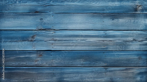 Blue wood texture background  wood planks. Created with Generative AI technology.