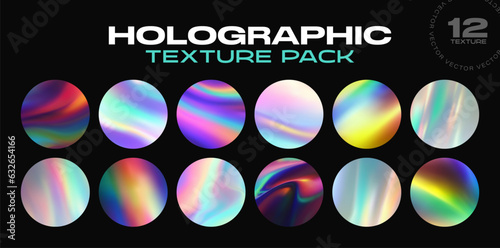 Fototapeta Holographic stickers