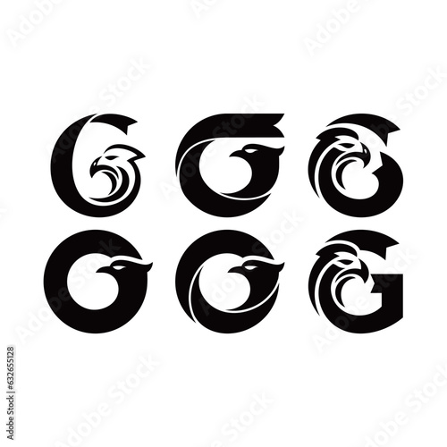 G letter eagle logo