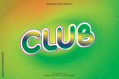 club text effect