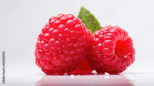 Raspberry isolated on a white background.